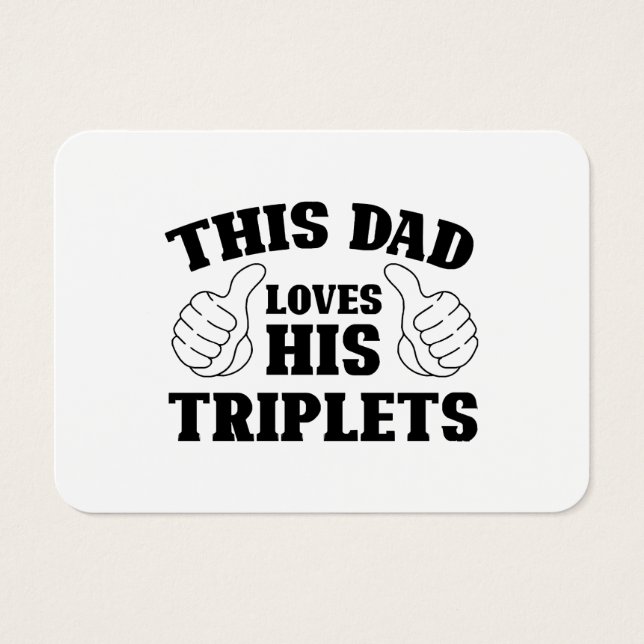 Dieser Vater Liebe seine Triplets - ein Geschenk f (Vorderseite)