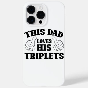 Dieser Vater Liebe seine Triplets - ein Geschenk f Case-Mate iPhone 14 Pro Max Hülle