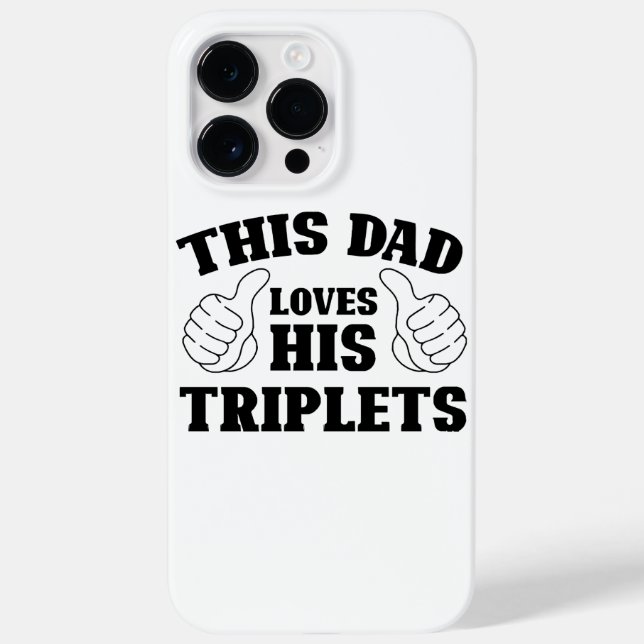 Dieser Vater Liebe seine Triplets - ein Geschenk f Case-Mate iPhone Hülle (Rückseite)