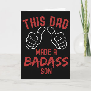 Dieser Vater machte einen byd Sohn Lustiger Vatert Karte
