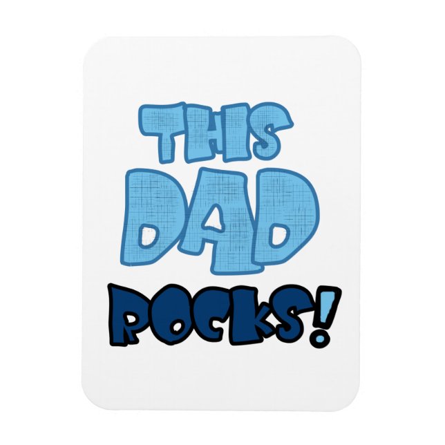 Dieser Vater Rocks Geschenke Magnet (Vertikal)