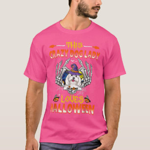 Dieser verrückte Hund Dame maltesische Lieben Hall T-Shirt