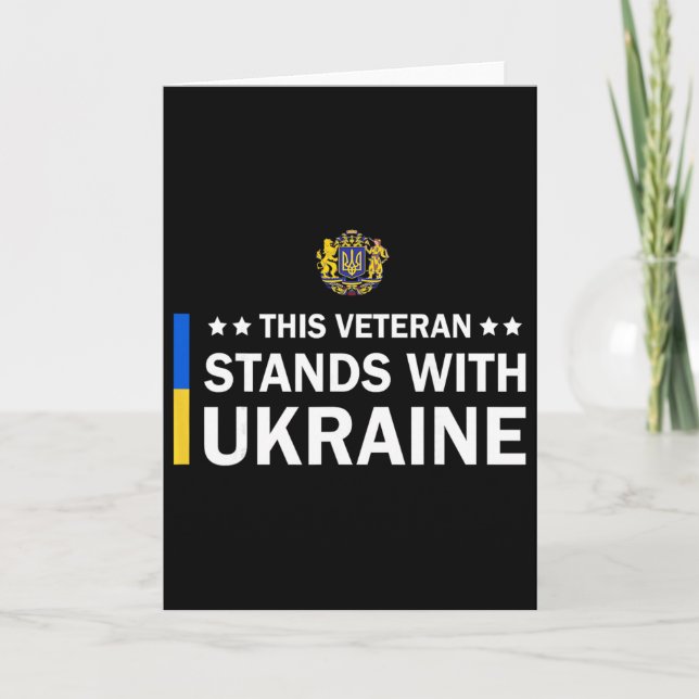 Dieser Veteran steht hinter der Ukraine Karte (Vorderseite)