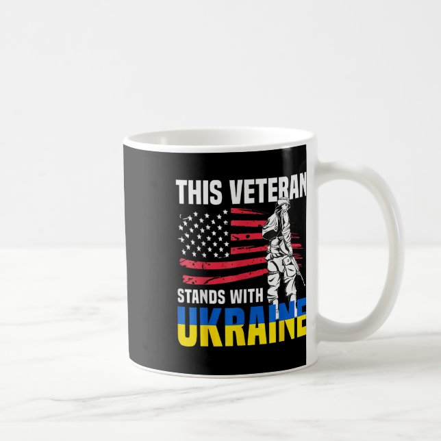 Dieser Veteran steht in der Ukraine Kaffeetasse (Rechts)