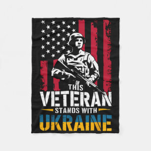 Dieser Veteran steht mit der Ukraine 6  Fleecedecke