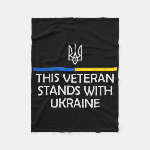 Dieser Veteran steht mit der Ukraine Zelensky Ukra Fleecedecke