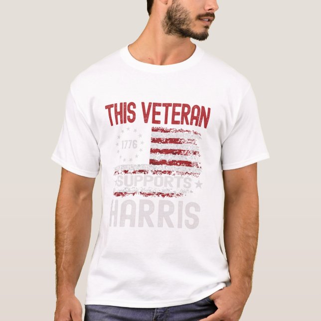 Dieser Veteran unterstützt Harris T-Shirt (Vorderseite)
