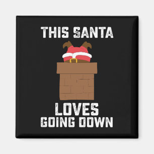 Dieser Weihnachtsmann liebt es, lustige Weihnachte Magnet