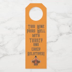 "Dieser Wein passt gut zusammen.." Flaschenanhänge Flaschenanhänger