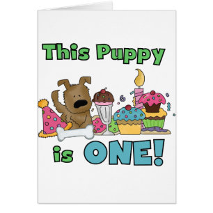 Dieser Welpe ist ein Geschenk und ein Hemd