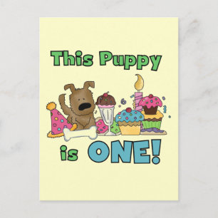 Dieser Welpe ist ein Geschenk und ein Hemd Postkarte
