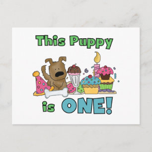 Dieser Welpe ist ein Geschenk und ein Hemd Postkarte