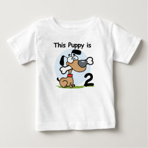 Dieser Welpen-2. Geburtstags-T-Shirts und Baby T-shirt