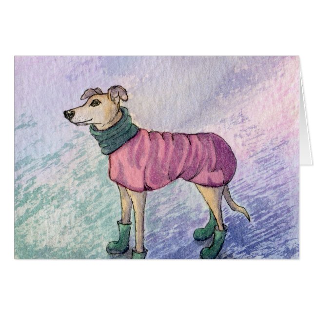 Dieser whippet Hund will, um zu wissen, wo ihr (Vorderseite (Horizontal))