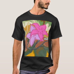 Dieses abstrakte Blumendesign verbindet sanfte flo T-Shirt