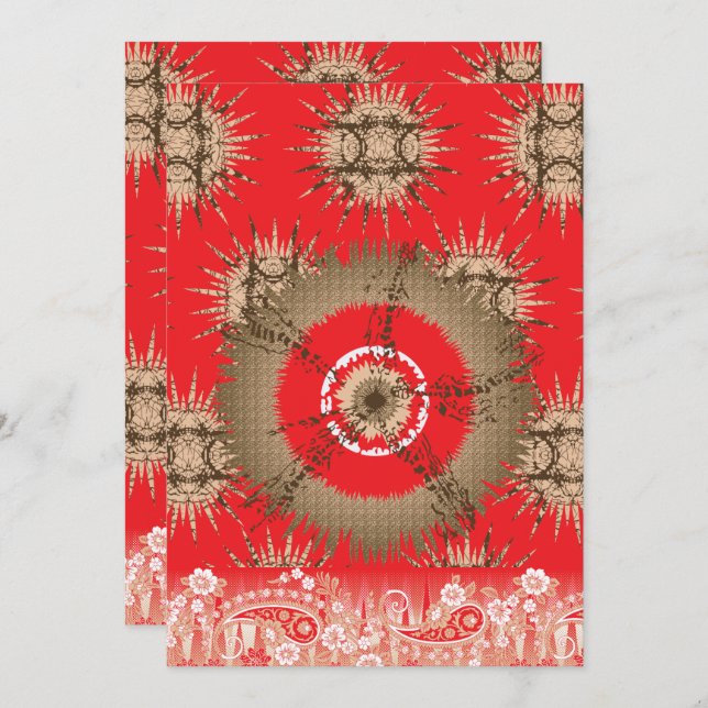 Dieses Atemberaubende Design fliegt von den Regale Einladung (Vorne/Hinten)