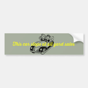 Dieses Auto hält für alle Yard Sales Autoaufkleber