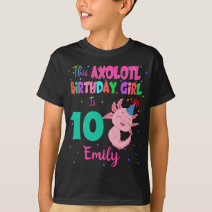 Dieses Axolotl Girl ist ein amphibischer Salamande T-Shirt