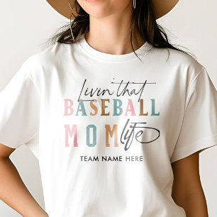 DIESES BASEBALL-MUTTER-LEBEN Teamname T-Shirt