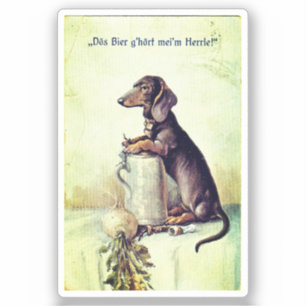 Dieses Bier gehört meinem Meister! Aufkleber