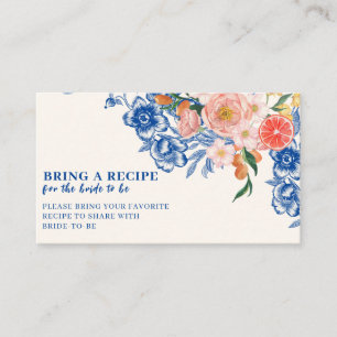 Dieses Brautparty mit mehr Blumen ist ein Rezept Begleitkarte