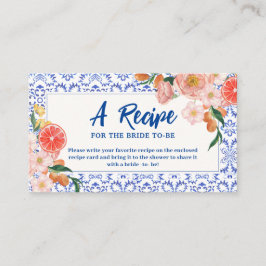 Dieses Brautparty mit mehr Blumen ist ein Rezept Begleitkarte