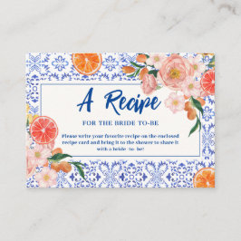 Dieses Brautparty mit mehr Blumen ist ein Rezept Begleitkarte