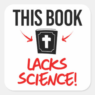 Dieses Buch fehlt es an Wissenschaft Quadratischer Aufkleber