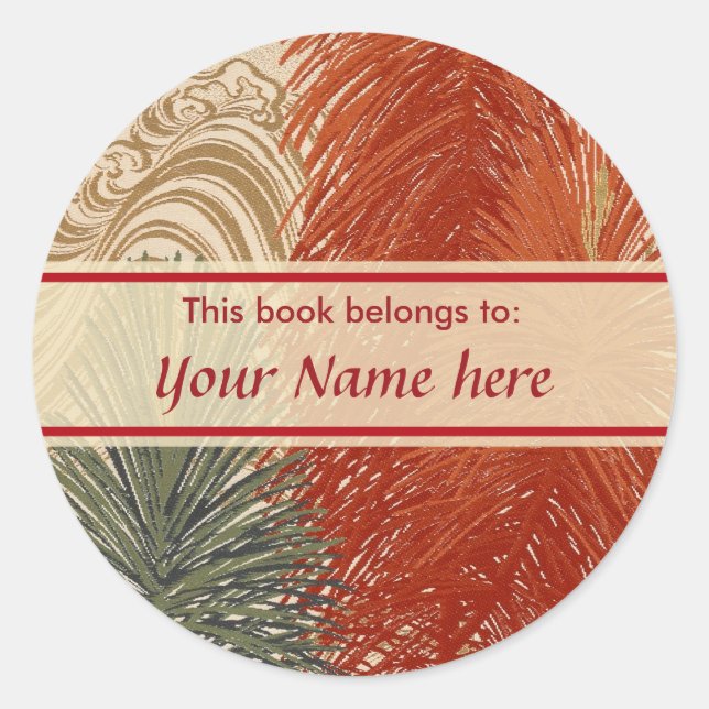 Dieses Buch gehört dem Aufkleber (Vorderseite)