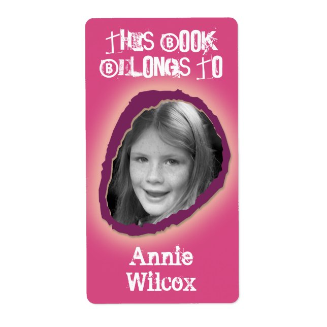 Dieses Buch gehört dem Individuelle Name Girl (Vorne)