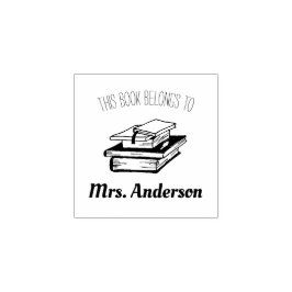 Dieses Buch gehört dem Namen des Lehrers Gummistempel