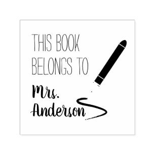 Dieses Buch gehört dem Namen des Lehrers Permastempel