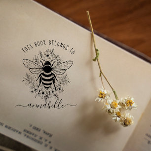 Dieses Buch gehört Monogram Book Briefmarke Gummistempel