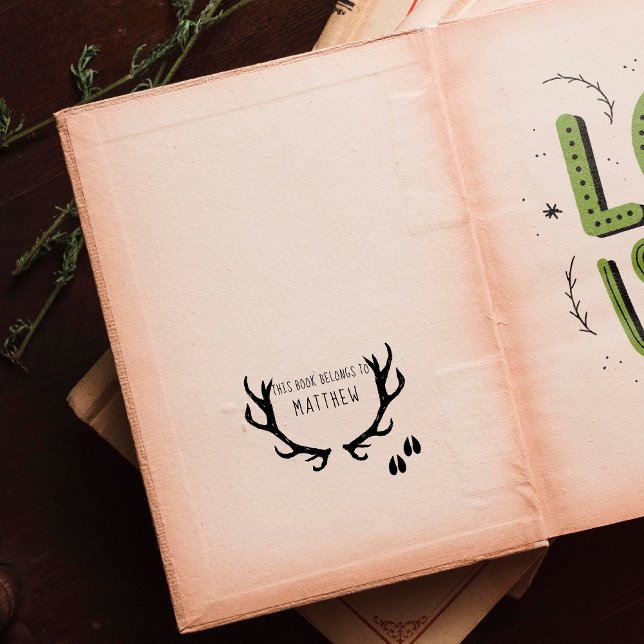 Dieses Buch gehört | Monogramm Gummistempel (Von Creator hochgeladen)