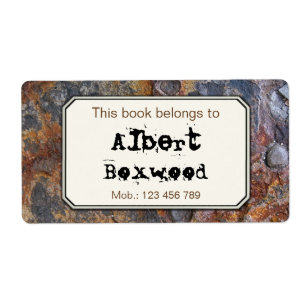 Dieses Buch gehört Name-Felsen-Beschaffenheit