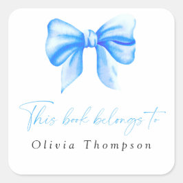 Dieses Buch gehört Quadratischer Aufkleber
