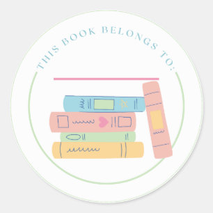 Dieses Buch gehört Runder Aufkleber