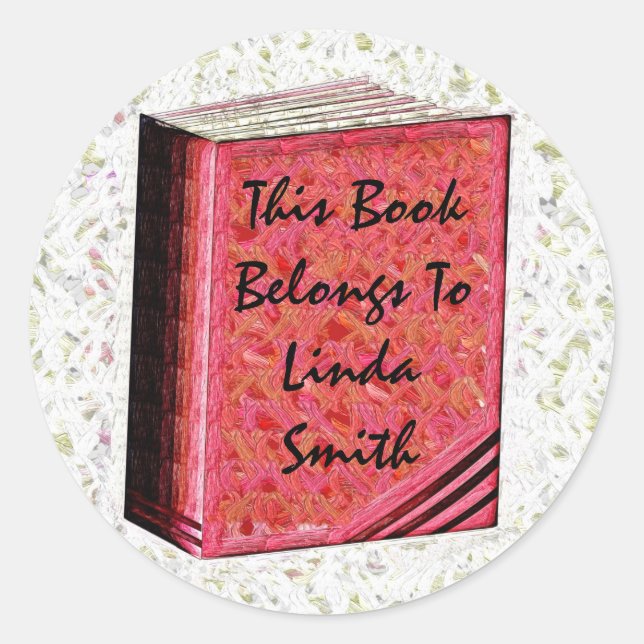 Dieses Buch gehört zu.. Aufkleber (Vorderseite)