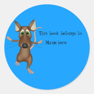 "Dieses Buch gehört zu" Buchkleber Runder Aufkleber