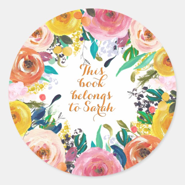 Dieses Buch gehört zu einem Aufkleber für die Beze (Vorderseite)