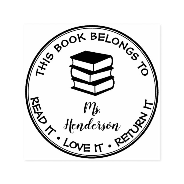 Dieses Buch gehört zu einer benutzerdefinierten Bi Permastempel (Design)