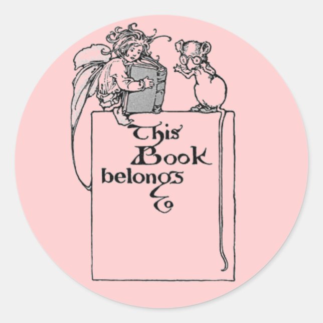 Dieses Buch gehört zu ~ Fairy Sticker (Vorderseite)