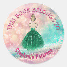 Dieses Buch gehört zu - Gradient Glitzer Rainbow