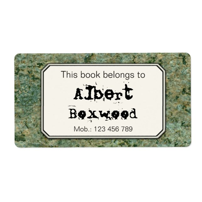 Dieses Buch gehört zu Individuelle Name Rock Textu (Vorne)