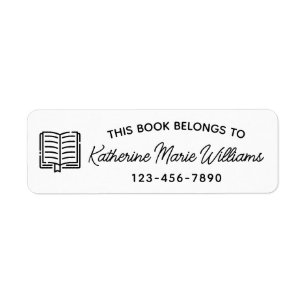 Dieses Buch gehört zu - klebriges Etikett