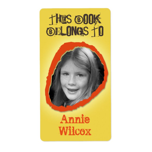 Dieses Buch gehört zu neutralen Individuellen Name (Vorne)