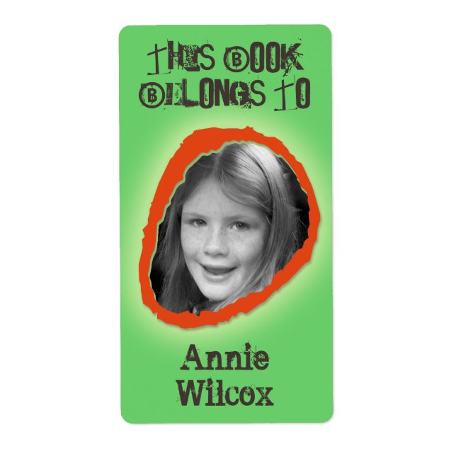 Dieses Buch gehört zu neutralen Individuellen Name (Vorne)