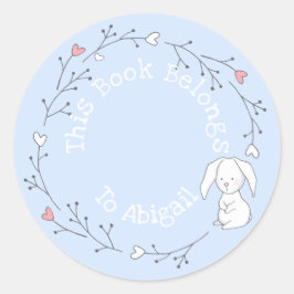 Dieses Buch gehört zu - Niedliche Sonne in einem K Runder Aufkleber