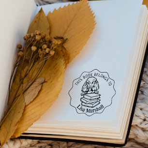 Dieses Buch gehört zu Niedlichem Poodle Gummistempel