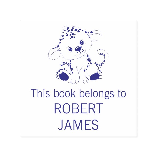 Dieses Buch gehört zu Niedlichen Personalisierten  Permastempel (Design)